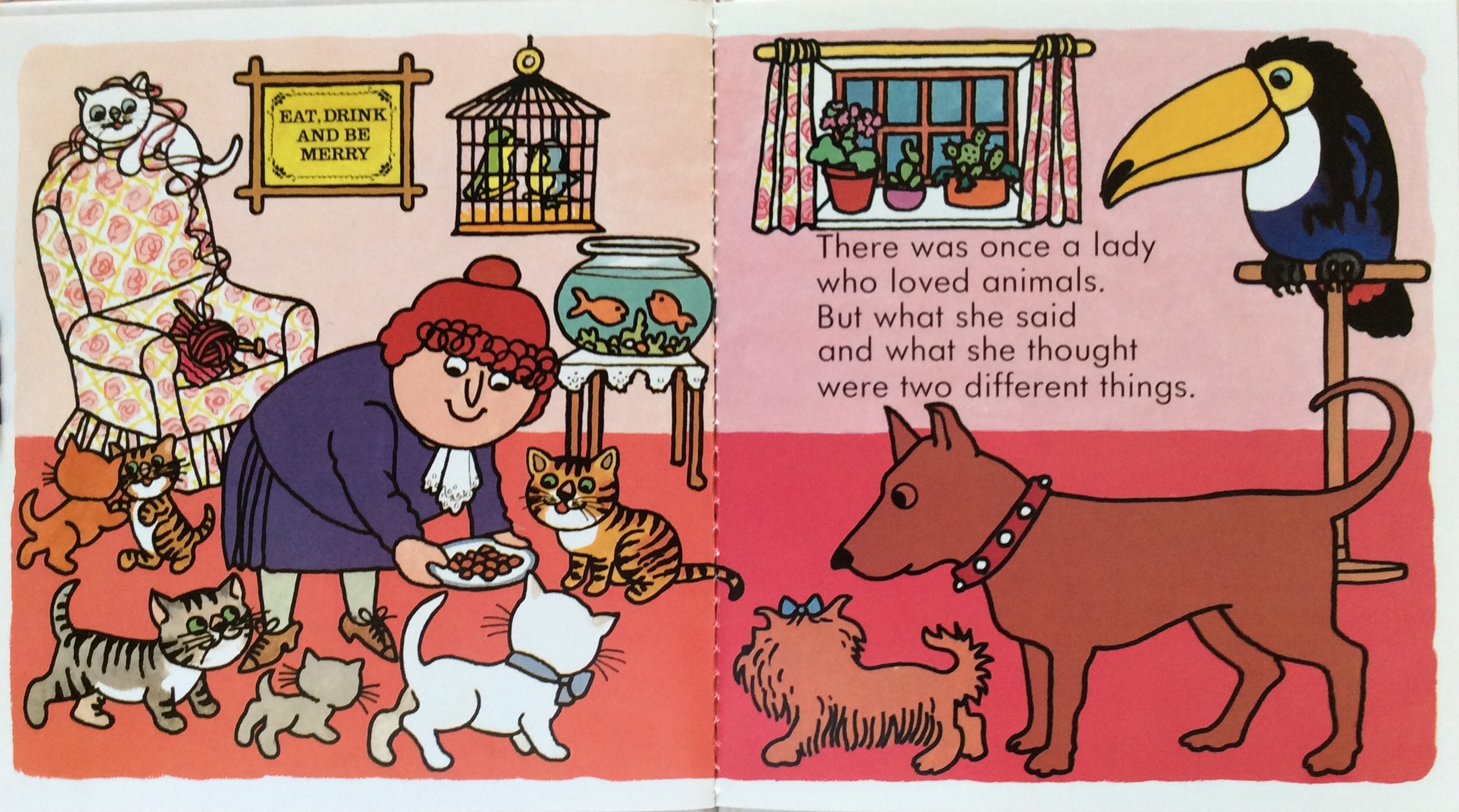 The Lady Who loved Animals, di e illustrato da Pam Adams - 1990, Child’s Play (International) Ltd., Londra, UK